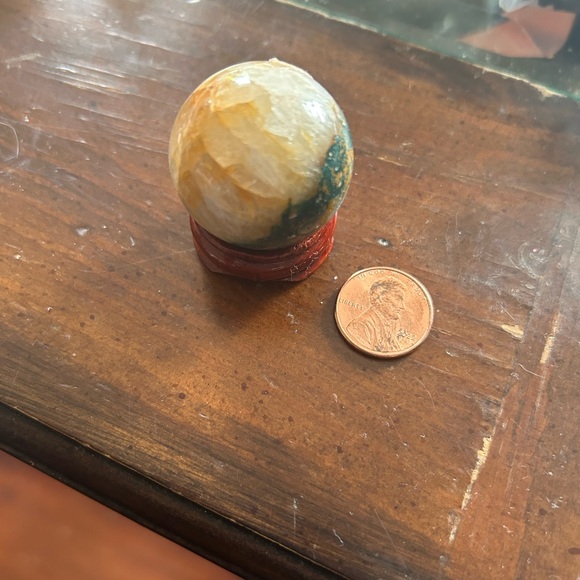 Ocean Jasper Mini Sphere - Picture 3 of 3